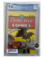 Detective Comics #27 2022 Facsimile Edition CGC 9.8, certification 4131565029