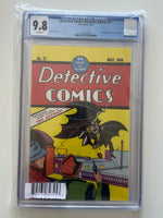 Detective Comics #27 2022 Facsimile Edition CGC 9.8 original slab photo, certification 4131565029