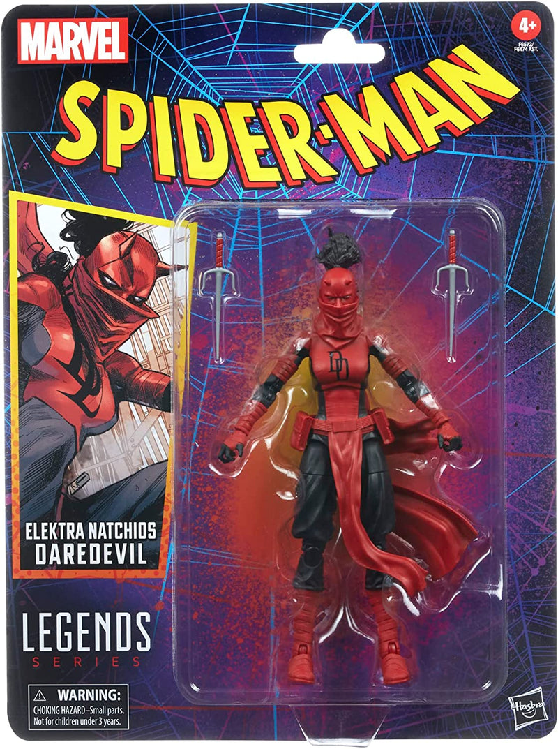 Marvel Legends Spider Man: Retro Collection Elektra Natchios Daredevil (Retro)