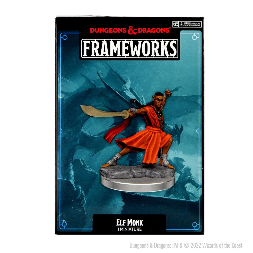 Dungeons & Dragons Miniatures: Frameworks - Male Elf Monk (Wave 1)