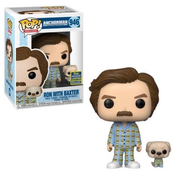 Funko Pop! Movies: Anchorman – Ron Burgundy with Baxter #946 (2020 SDCC Exclusive)