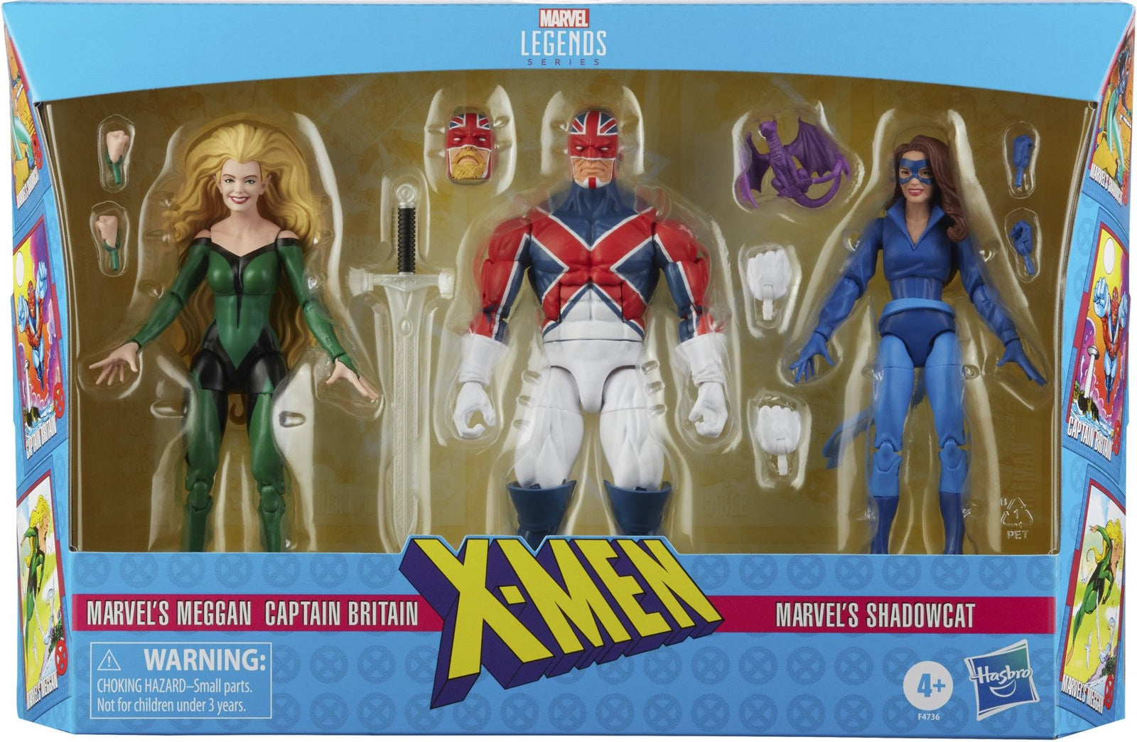 Marvel Legends Series Excalibur Multipack Meggan/Captain Britain/Shadowcat X-Men