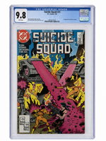 Suicide Squad #23 CGC 9.8 White Pages, certification 4014212010 — digitally cleaned slab presentation