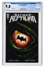 Batman Reptilian #1 CGC 9.8 White Pages, certification 3957213073 — digitally cleaned slab presentation