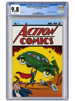 Action Comics Facsimile Edition #1 CGC 9.8 White Pages, certification 4137730056 — digitally cleaned slab presentation