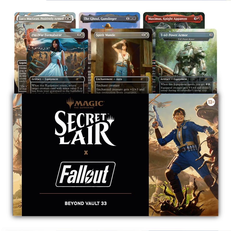 Secret Lair Fallout Beyond Vault 33 card set