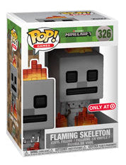 Funko Pop! Minecraft Flaming Skeleton #326 Target Exclusive boxed