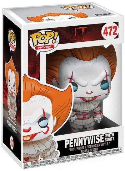Funko Pop! Movies: IT – Pennywise with Boat #472 in box