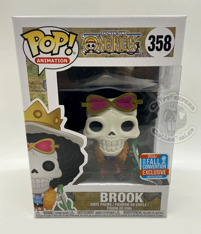 Funko Pop! Animation: One Piece – Brook #358 – 2018 Fall Convention Exclusive in box
