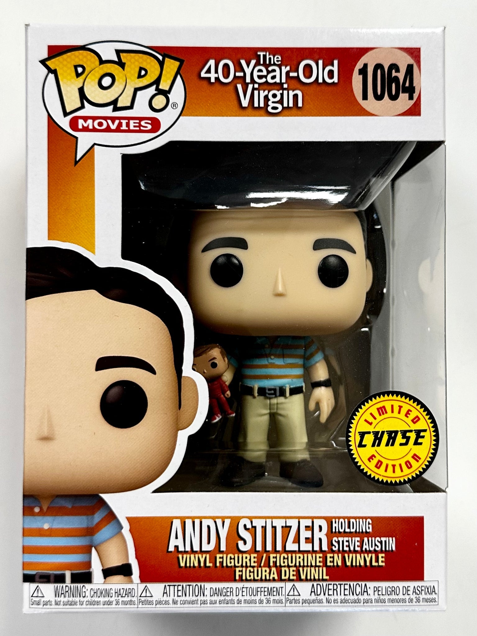 Funko Pop! The 40-Year-Old Virgin Andy Stitzer #1064 Chase in box