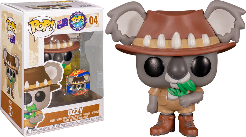Funko Pop! Around the World Ozzy #04 with collector pin in box