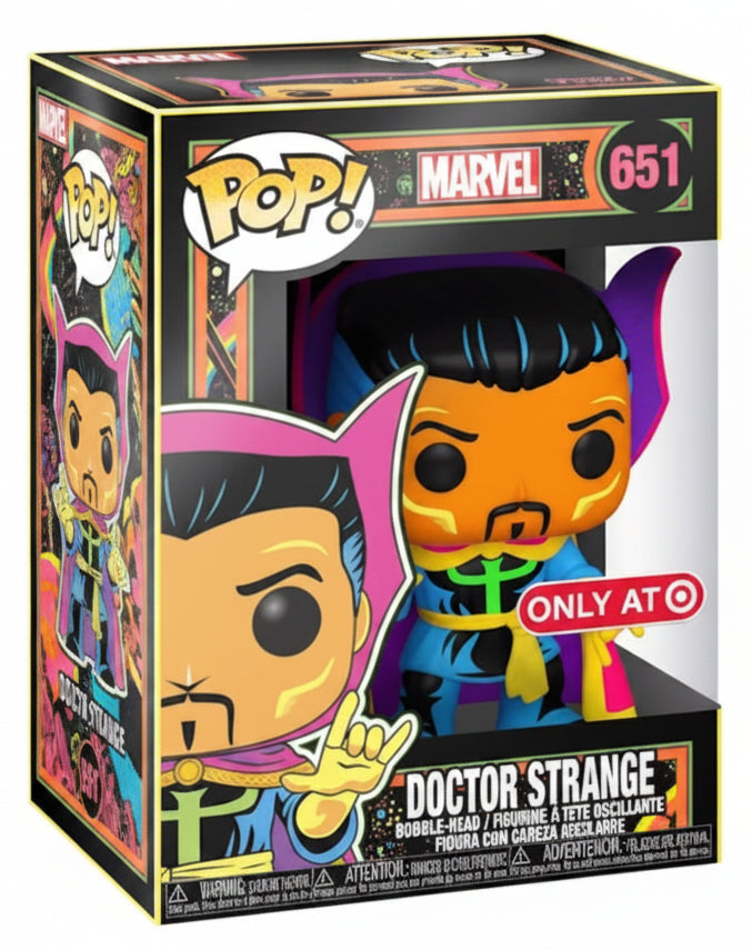 Funko Pop! Marvel Doctor Strange Black Light #651 Target Exclusive