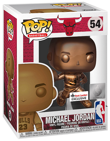 Funko Pop! Basketball Michael Jordan Bronzed #54 Foot Locker Exclusive in box