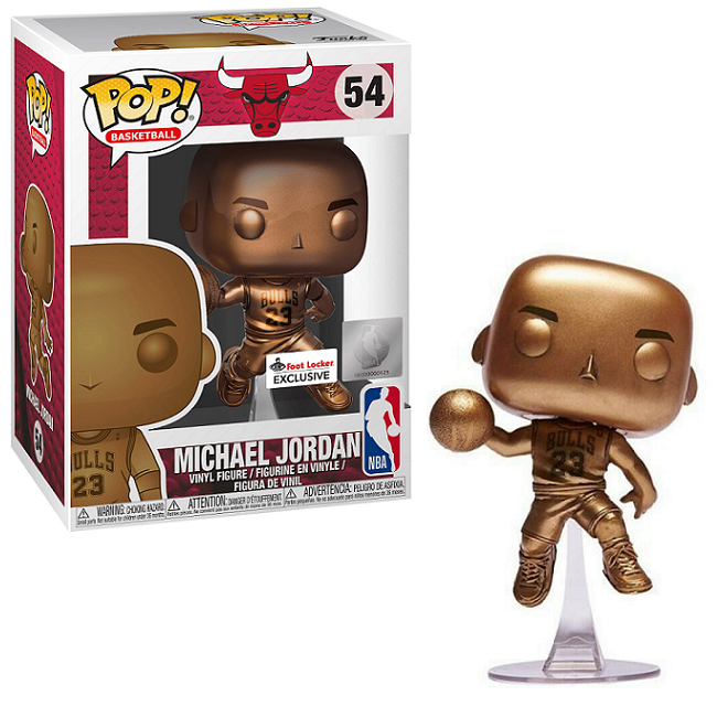Funko Pop! Basketball Michael Jordan Bronzed #54 Foot Locker Exclusive in box