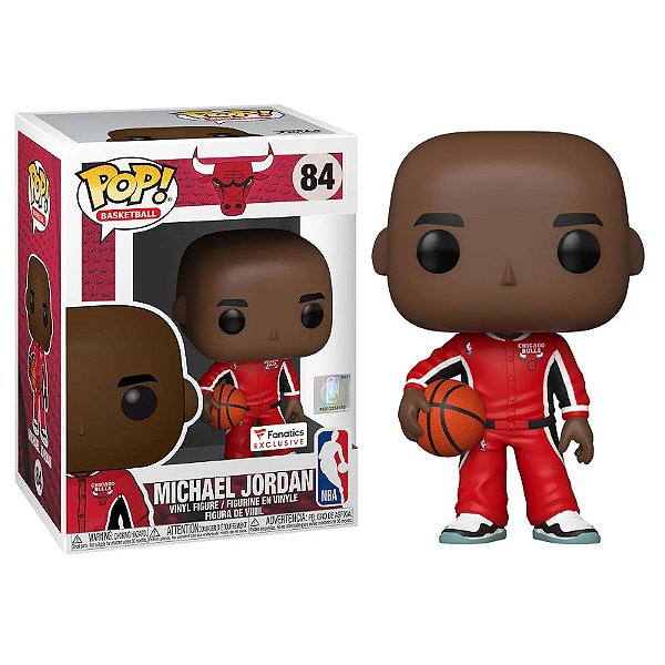 Funko Pop! Basketball Michael Jordan Red Warm-Ups #84 Fanatics Exclusive in box