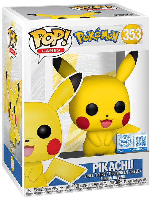 Funko Pop! Games Pokémon Pikachu Standing #353 vinyl figure