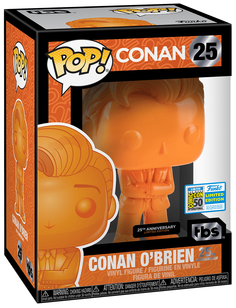 Funko Pop! Conan O'Brien Orange #25 in box
