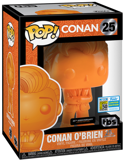 Funko Pop! Conan O'Brien Orange #25 in box