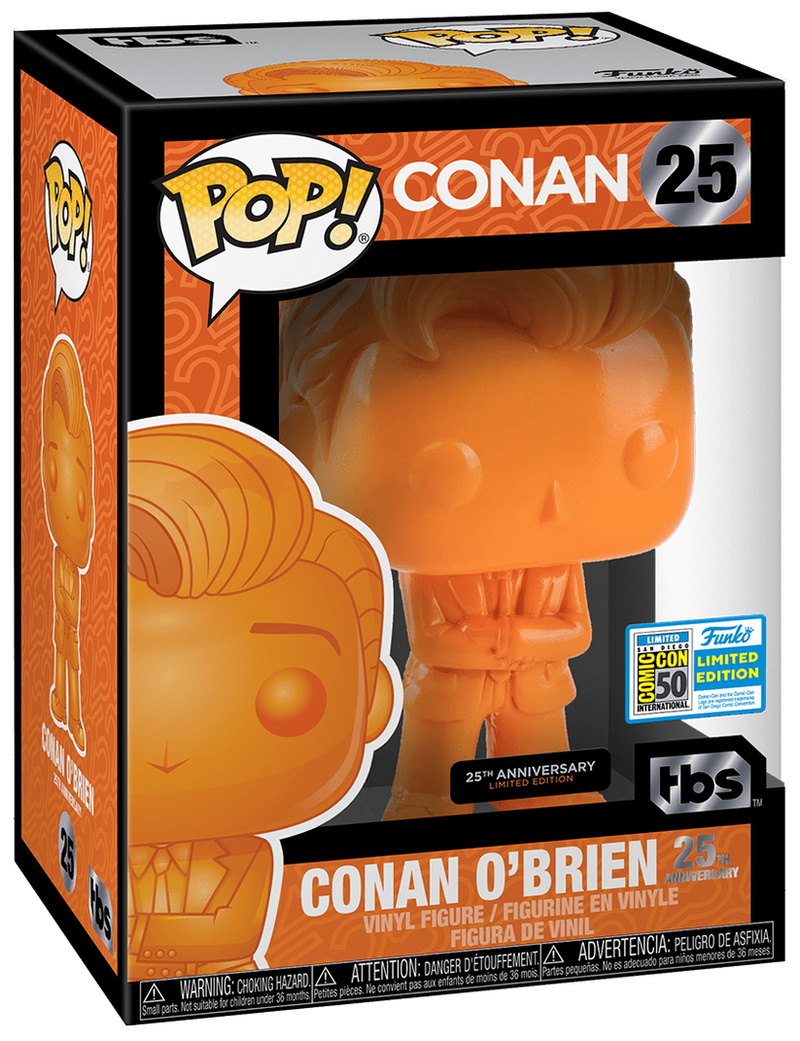Funko Pop! Conan O'Brien Orange #25 in box
