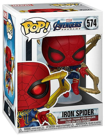 Funko Pop! Marvel Iron Spider with Nano Gauntlet #574 in box