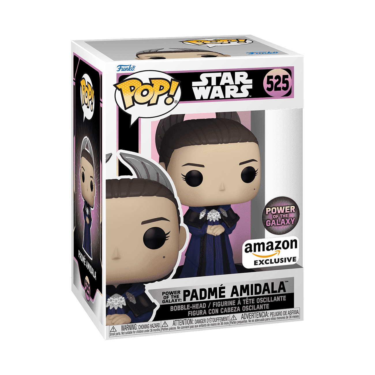 Funko POP! Star Wars Power of the Galaxy Padmé Amidala #525 Amazon Exclusive - Box