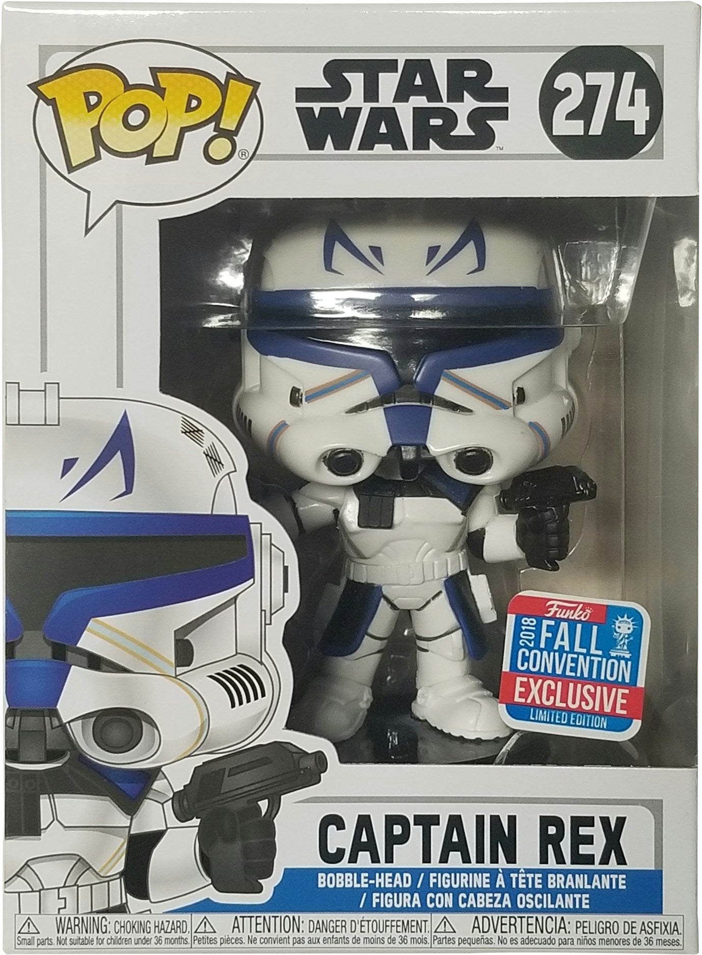Funko Pop Star Wars Captain Rex #274 2018 Fall Convention Exclusive