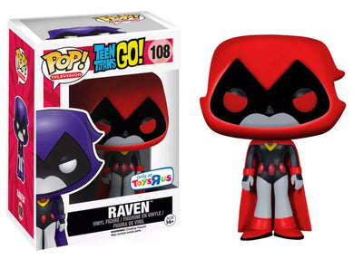 Funko Pop! Television: Teen Titans Go! Raven Red #108 Toys R Us Exclusive front box