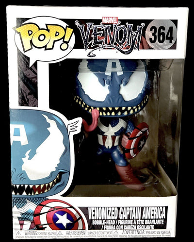 Funko Pop! Marvel Venomized Captain America #364 in box