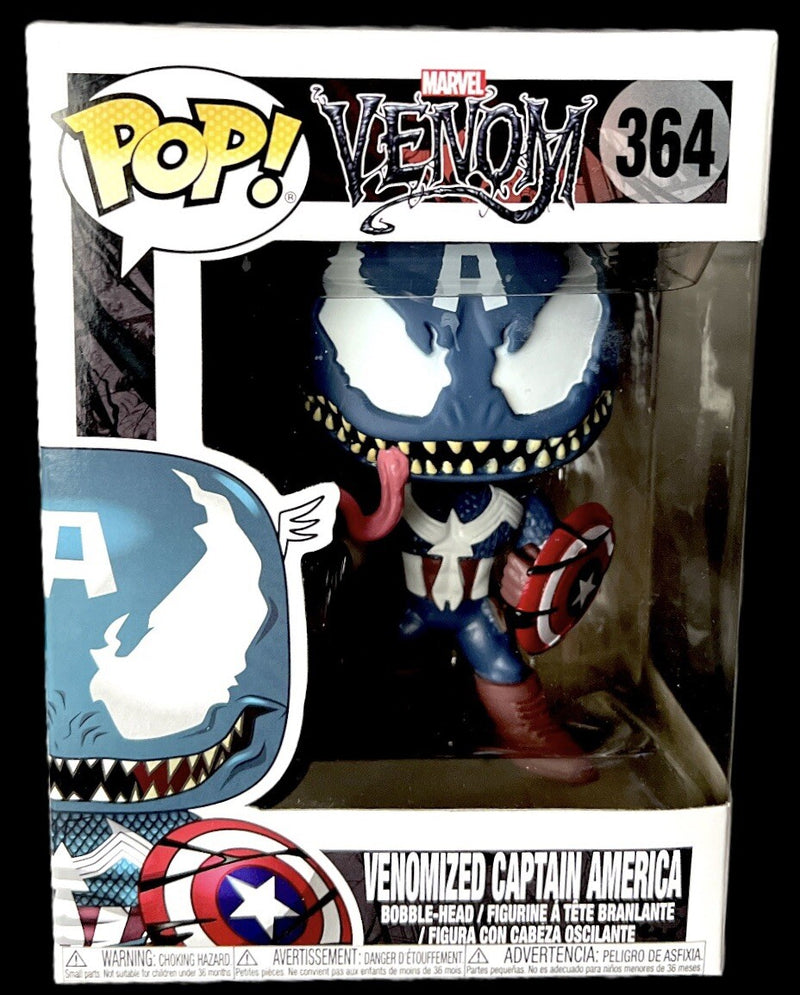 Funko Pop! Marvel Venomized Captain America #364 in box