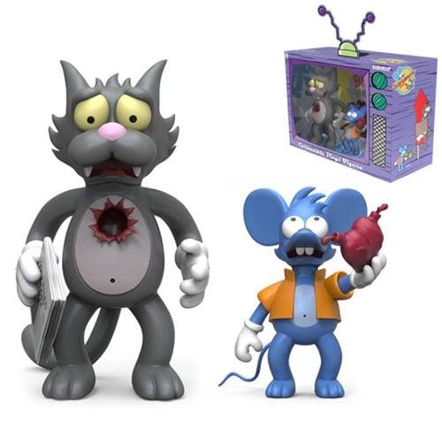 Kidrobot Simpsons Itchy & Scratchy Vinyl 2-Figure Set Full Color 2020