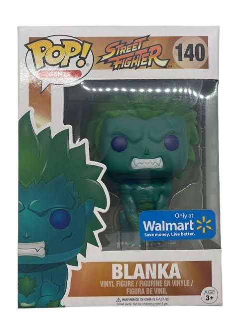 Funko Pop! Games Street Fighter Blanka #140 — Walmart Exclusive (Blue/Green)