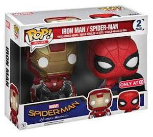 Funko Pop! Marvel: Spider-Man: Homecoming – Iron Man & Spider-Man 2-Pack (Target Exclusive)