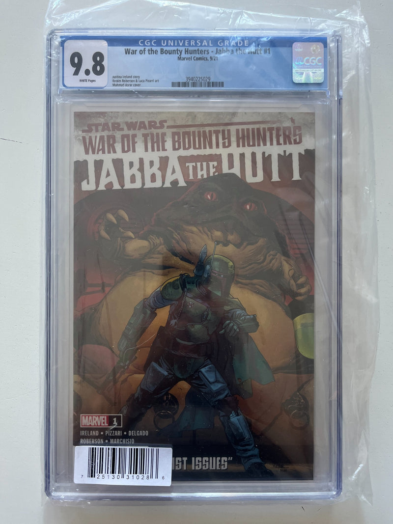 Star Wars: War of the Bounty Hunters – Jabba the Hutt #1 CGC 9.8 – Mahmud Asrar Cover