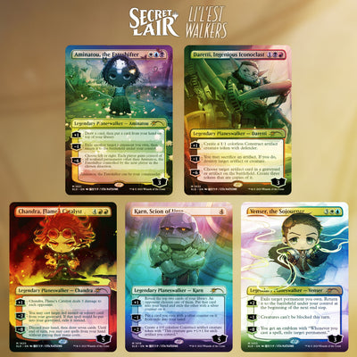 Secret Lair Lilest Walkers foil card set