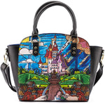 Loungefly Belle Castle Series Crossbody Bag – front stock photo