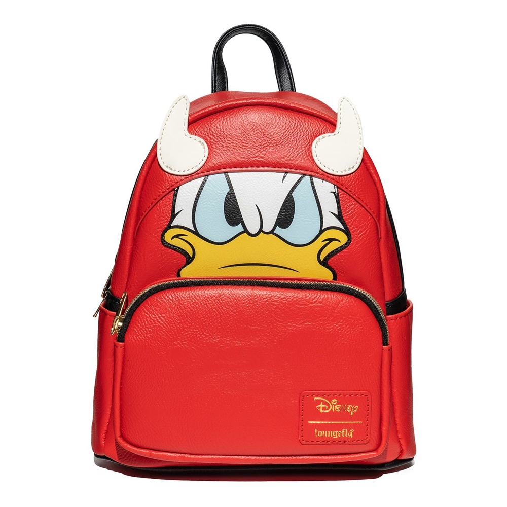Loungefly Disney Devil Donald Duck glow-in-the-dark cosplay mini backpack