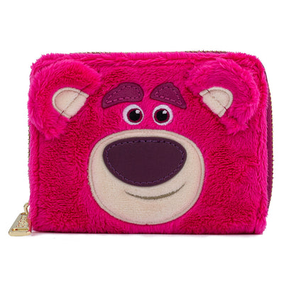 Loungefly Disney Pixar Toy Story Lotso cosplay sherpa zip-around wallet