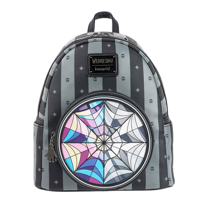Loungefly Wednesday Nevermore Mini Backpack front view
