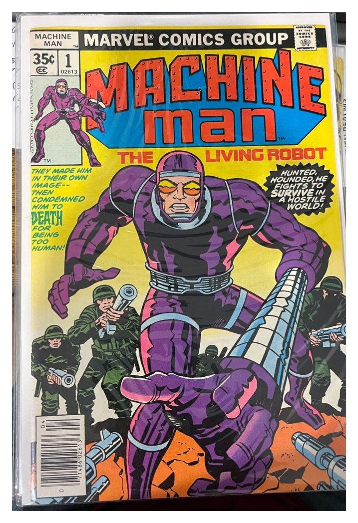 Machine Man #1 Marvel Comics April 1978 Jack Kirby cover