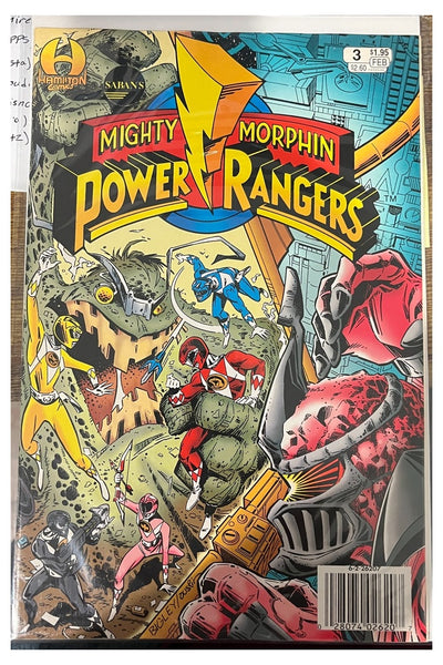 Mighty Morphin Power Rangers #3 Hamilton Comics February 1995 cover