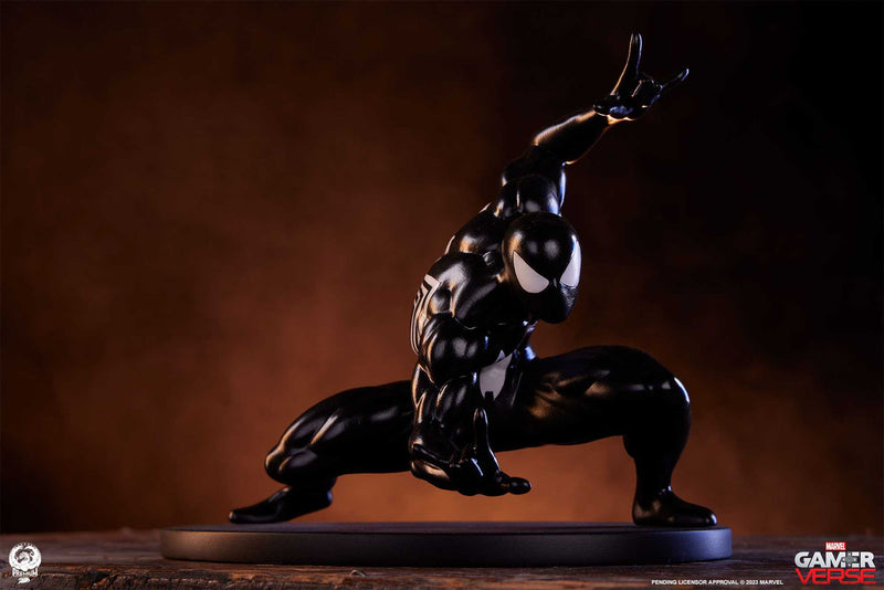 PCS Spider-Man Black Suit Edition 1:10 statue front view