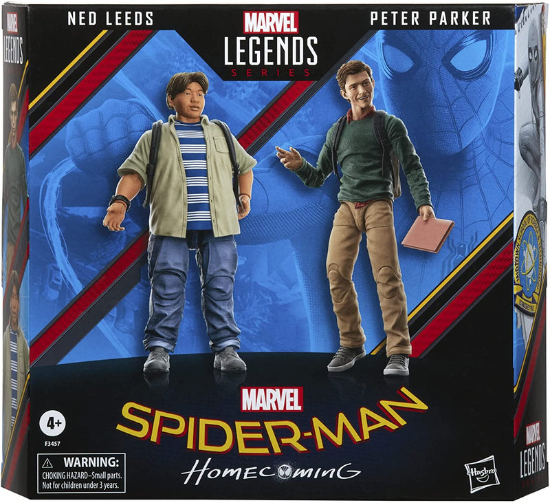 Spider-Man Homecoming Marvel Legends Peter Parker & Ned Leeds Action Figure