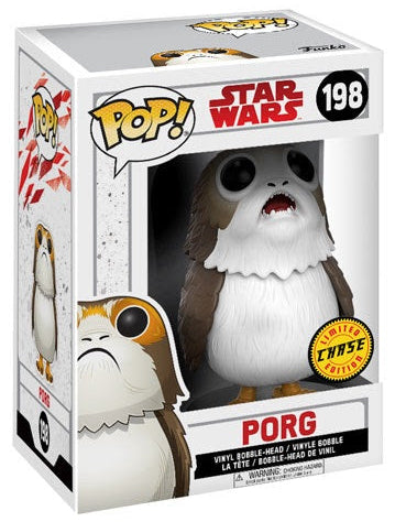 Funko Pop! Star Wars Porg #198 flocked Chase in box