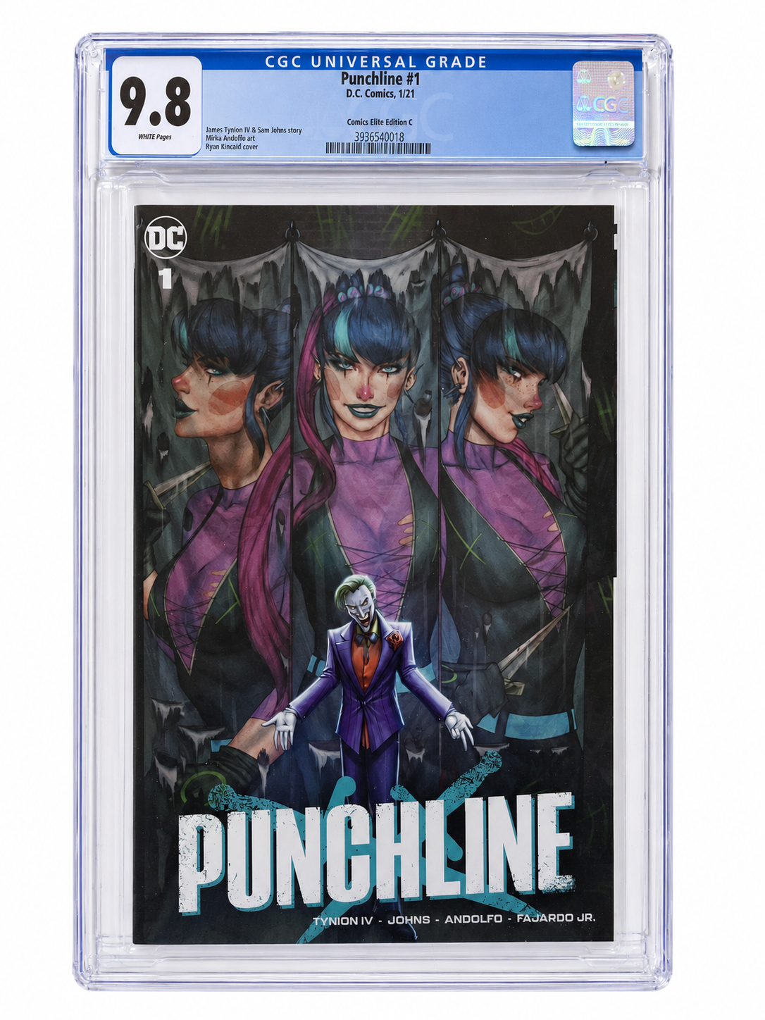 Punchline #1 Comics Elite Edition C Ryan Kincaid cover CGC 9.8 cert 3936540018