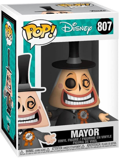 Funko Pop! vinyl figure of a mayor character from Disney, with packaging displaying the Pop! logo and number 807.