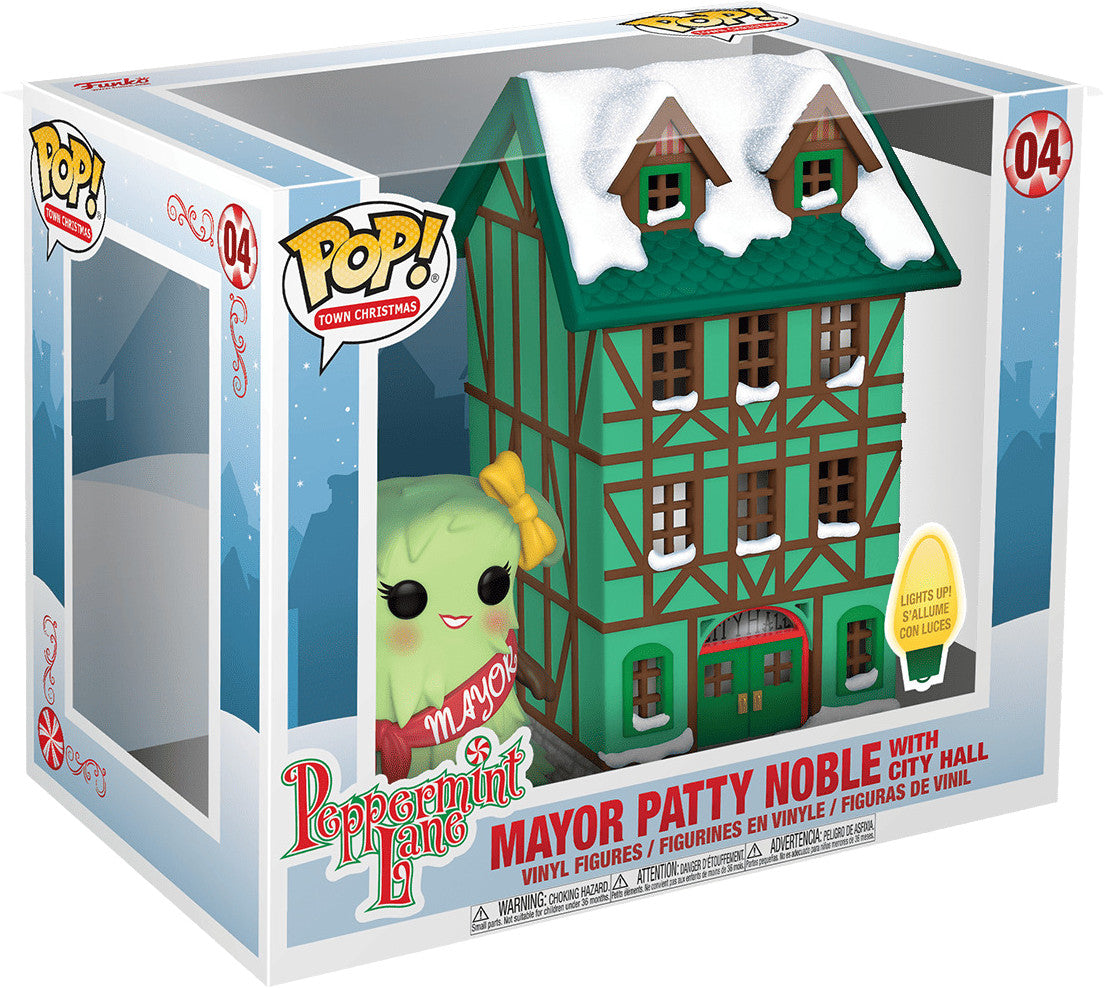 Funko Pop! Town: Peppermint Lane – Mayor Patty Noble with Town Hall #04