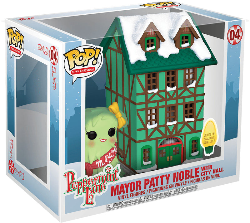 Funko Pop! Town: Peppermint Lane – Mayor Patty Noble with Town Hall #04