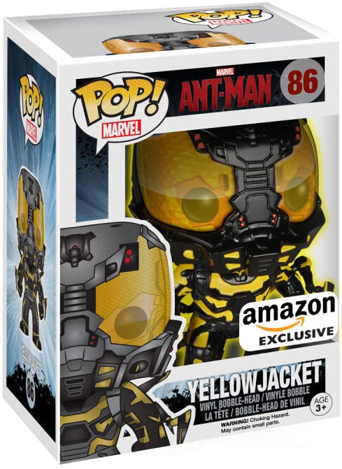 Funko Pop! Yellow Jacket figure with packaging on a white background
