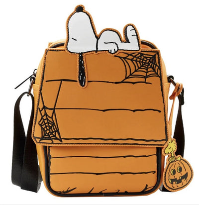 Loungefly Peanuts Great Pumpkin Snoopy Doghouse crossbody bag