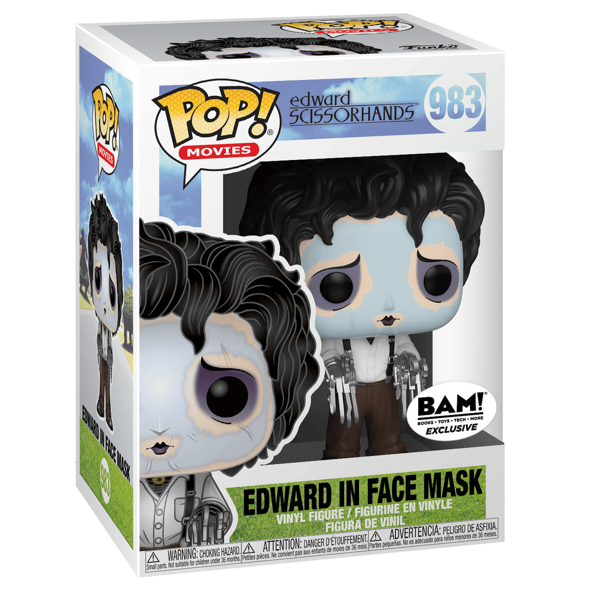Funko Pop! Movies: Edward Scissorhands in Face Mask #983 - Books-A-Million (BAM!) Exclusive